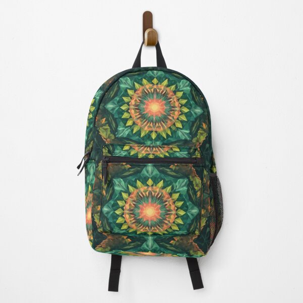 Item preview, light mandala mural in the middle of the forest designed and sold by Kalaidax.