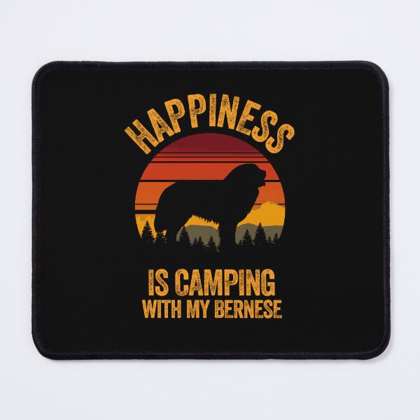 Item preview, Country Distressed Happiness Is Camping With My Bernese designed and sold by Guarddogdrive.