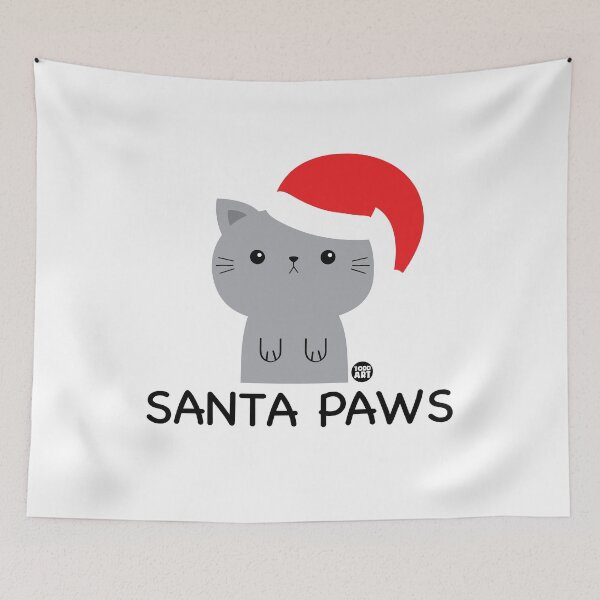Item preview, SANTA PAWS CAT designed and sold by TODD GOLDMAN.