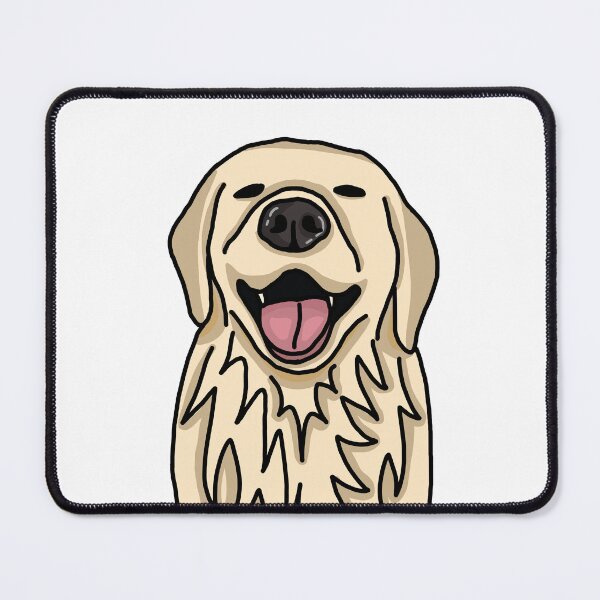 Item preview, Happy Golden Retriever designed and sold by TrixiesWorlds.