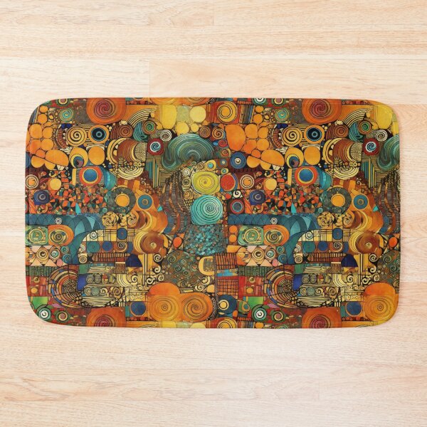 Item preview, Abstract golden painting. Vintage art with gold. Abstract pattern in the style of mosaic artists. designed and sold by SculpterioShop.