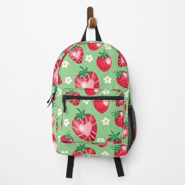 Item preview, Strawberries on Green designed and sold by Pink Brush Studio.