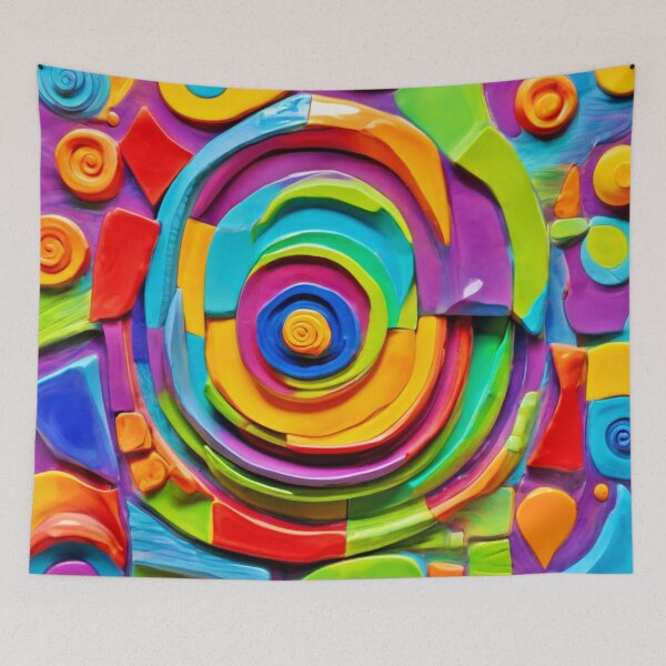 Item preview, Colorful Surreal Sculpture Play designed and sold by Health And Fitness Posts e-Store.