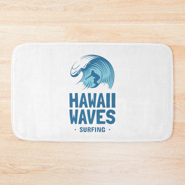 Item preview, Hawaiian Waves Surfing - Beach - Hawaii - Surfboard designed and sold by DeCodeArtShop.