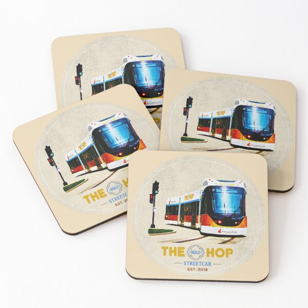 Item preview, MKE HOP • Milwaukee Streetcar • WI designed and sold by MKE Rhine Maiden  •  Grumble Services, LLC..