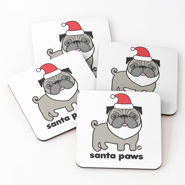 Item preview, SANTA PAWS PUG designed and sold by TODD GOLDMAN.