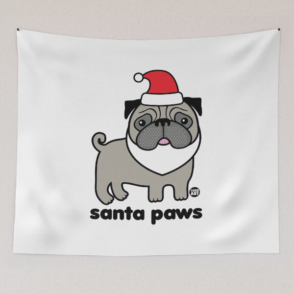 Item preview, SANTA PAWS PUG designed and sold by TODD GOLDMAN.