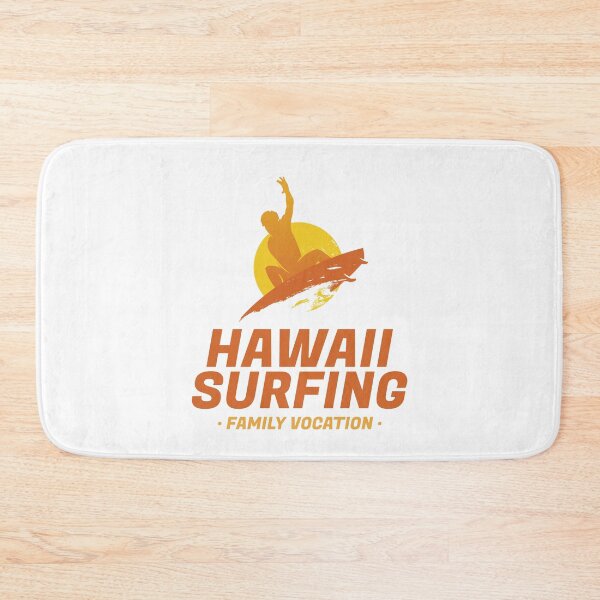 Item preview, Hawaiian Waves Surfing Family Vacation - Beach - Hawaii - Surfboard - Sunset designed and sold by DeCodeArtShop.