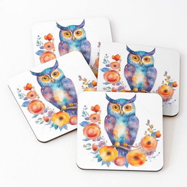 Item preview, Enchanting Owl Among Floral Moon Magic designed and sold by Tom-Johnson.