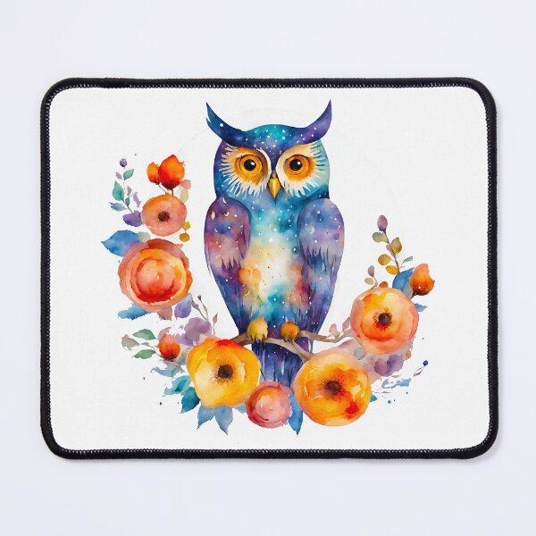 Item preview, Enchanting Owl Among Floral Moon Magic designed and sold by Tom-Johnson.