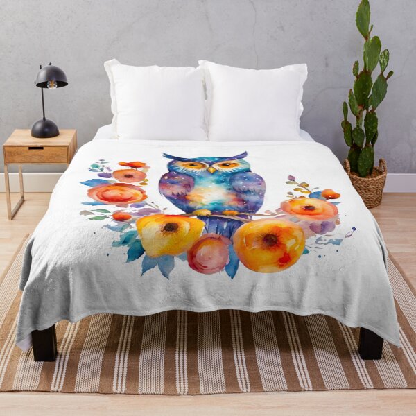 Item preview, Enchanting Owl Among Floral Moon Magic designed and sold by Tom-Johnson.