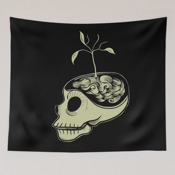 Item preview, Skull with tree designed and sold by fakeface.