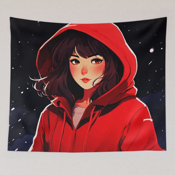 Item preview, Girl wearing red cape designed and sold by manbaito.