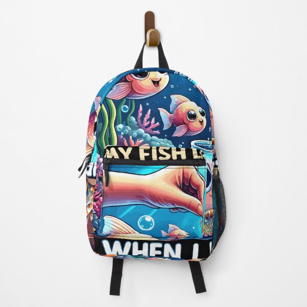 Item preview, Feeding fish, funny aquarium motif designed and sold by FinFriends.