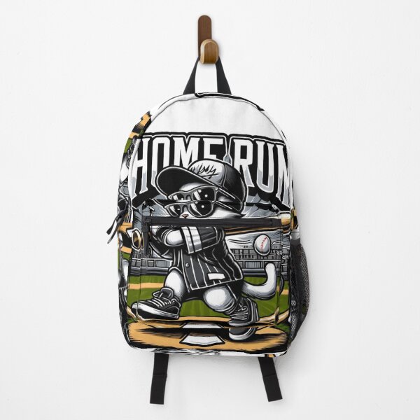 Item preview, Home Run Baseball bat cat in Sneakers Stadium designed and sold by JediKittenWars.