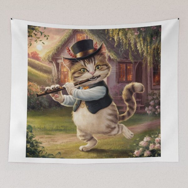 Item preview, "CAT FLUTE".  FUNNY DANCING CAT FLUTIST  designed and sold by Obinne.