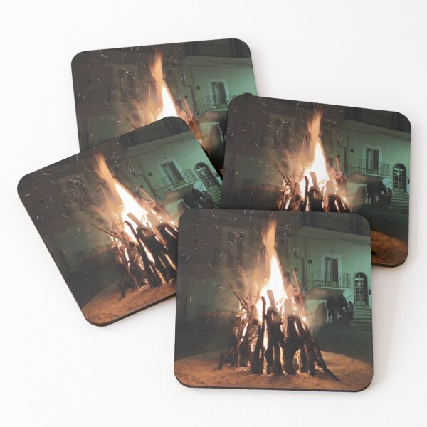 Item preview, Sacred Flames: San Giuseppe Evening in Monte Sant'Angelo designed and sold by EpicVistas.