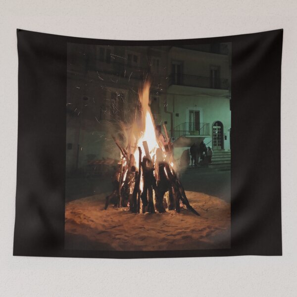 Item preview, Sacred Flames: San Giuseppe Evening in Monte Sant'Angelo designed and sold by EpicVistas.