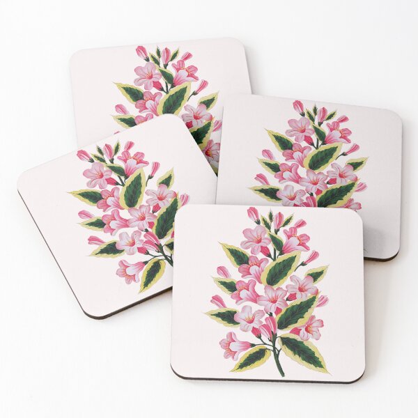 Item preview, Botonical Pink Japanese Flowers designed and sold by Malshiyuki.