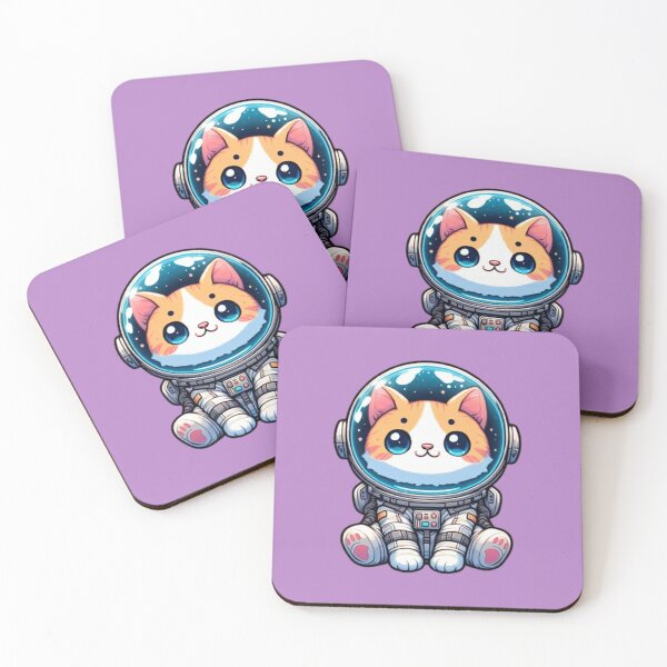 Item preview, Cosmic Cat: A Pop Art Aesthetic Sticker designed and sold by StickerStudio27.