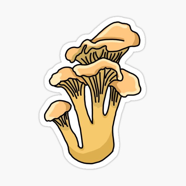 Item preview, Yellow Chanterelle Mushroom designed and sold by TrixiesWorlds.