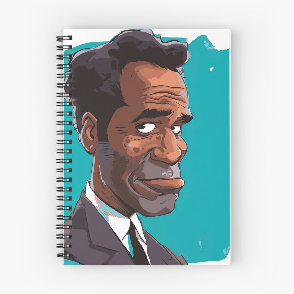 Item preview,  O.J. Simpson, depicted in a whimsical cartoon style, flashes a charismatic smile. designed and sold by Svetlanhcik.