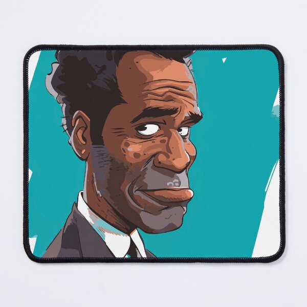 Item preview,  O.J. Simpson, depicted in a whimsical cartoon style, flashes a charismatic smile. designed and sold by Svetlanhcik.