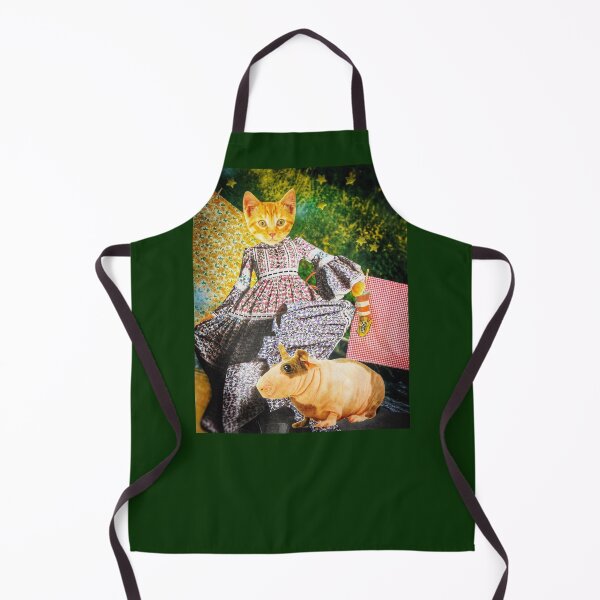 Item preview, Orange Tabby Cat and Hairless Guinea Pig - 'Laundry Day' designed and sold by Nikki Fortuin Arts & Crafts.