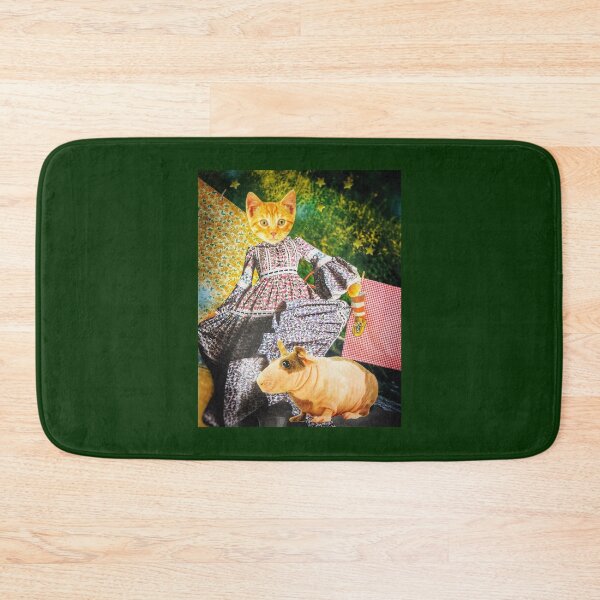 Item preview, Orange Tabby Cat and Hairless Guinea Pig - 'Laundry Day' designed and sold by Nikki Fortuin Arts & Crafts.