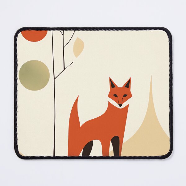 Item preview, Fox in the Forest Art Print, Modern Vibrant Abstract Animal Design designed and sold by madtoyman.