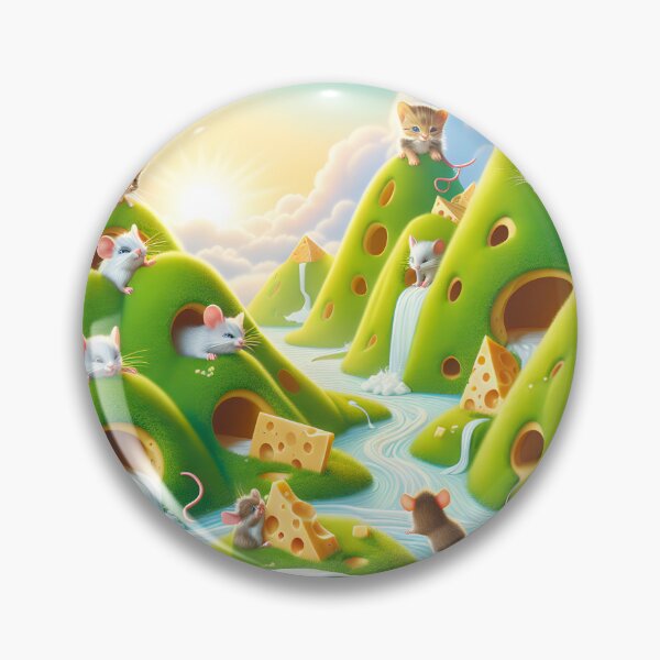 Item preview, "Harmony's Haven: Kitty & Mice Coexistence Art Collection" designed and sold by MindVibe.
