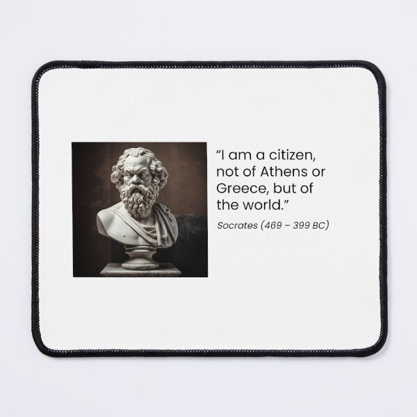 Item preview, Socrates citizen of the world designed and sold by QuotationInsp.