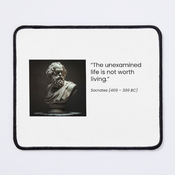Item preview, Socrates unexamined life designed and sold by QuotationInsp.