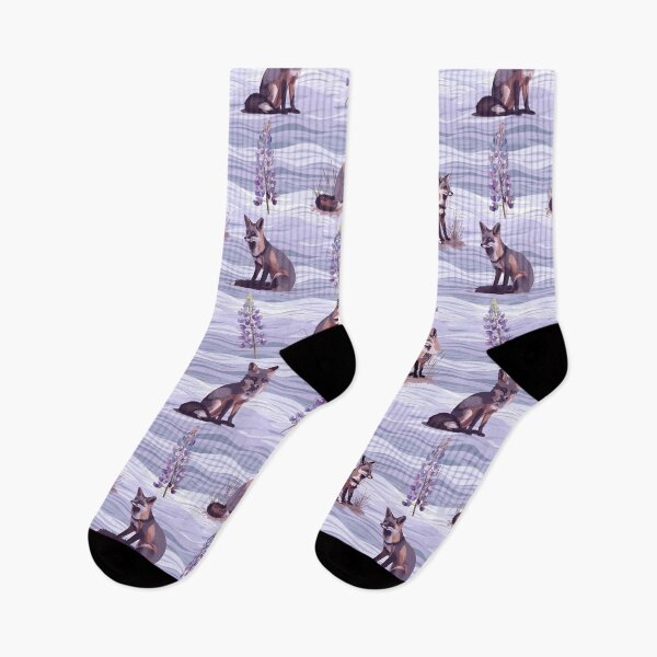 Item preview, Bush Lupine and Urocyon Littoralis Island Fox California channel islands wildlife designed and sold by AlchemyColor.