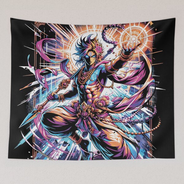 Item preview, KRISHNA ANIME STYLE | CHAKR AOF VALOR designed and sold by PSYNOVA.