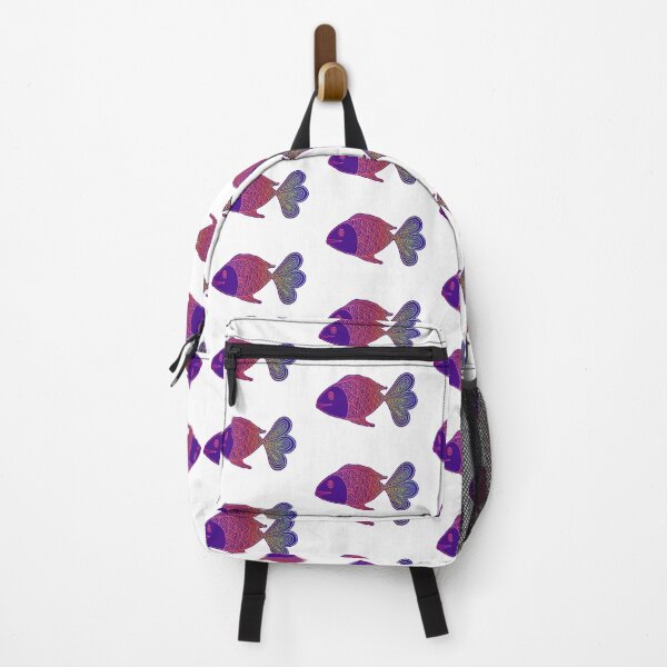Item preview, Colorful line art of imaginary fish designed and sold by Pum April.