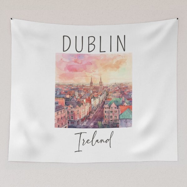 Item preview, Watercolor Design of Dublin - Ireland designed and sold by Sketch-Shack.