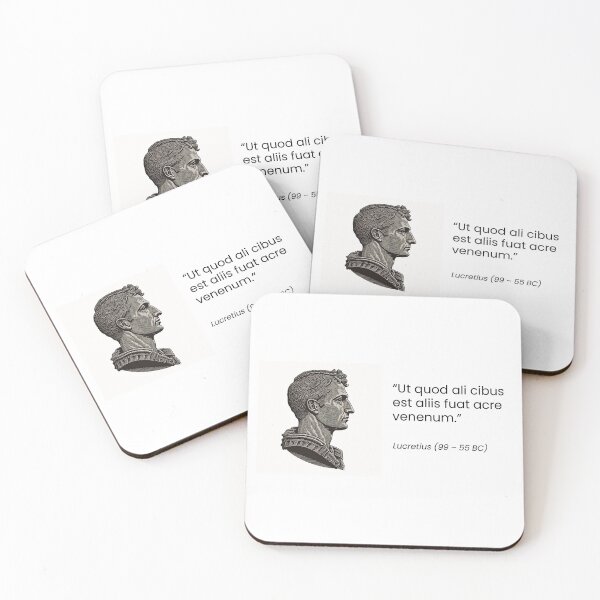 Item preview, Lucretius ut quod ali cibus designed and sold by QuotationInsp.