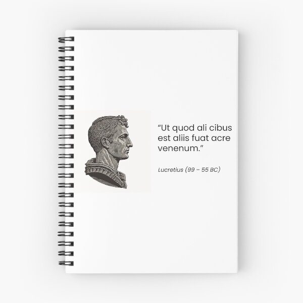 Item preview, Lucretius ut quod ali cibus designed and sold by QuotationInsp.