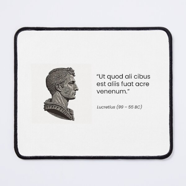 Item preview, Lucretius ut quod ali cibus designed and sold by QuotationInsp.