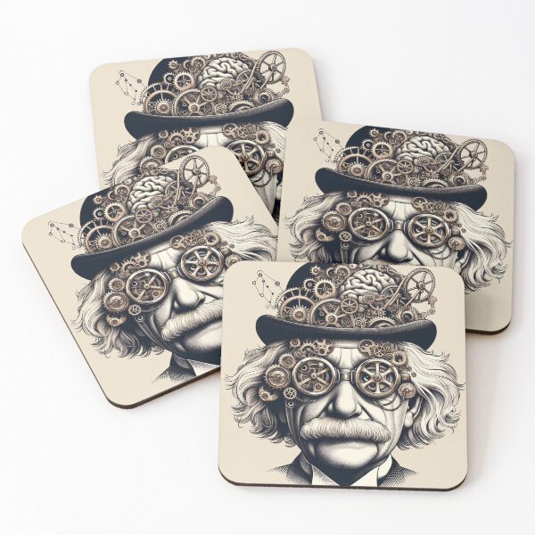 Item preview, Albert Einstein Steampunk designed and sold by sevenmountains.