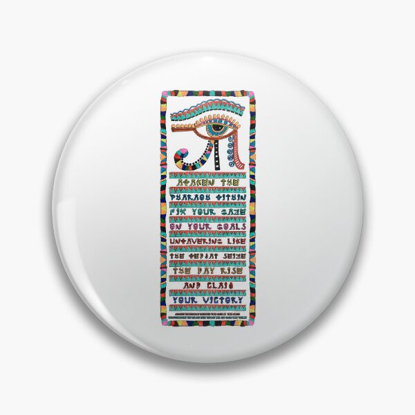 Item preview, Awaken the Pharaoh within. Fix your gaze on your goals, unwavering like the Wedjat. Seize the day, Rise and claim your victory | Empower Your Gaze: Ancient Wisdom Meets Modern Motivation designed and sold by ShabayekShop.
