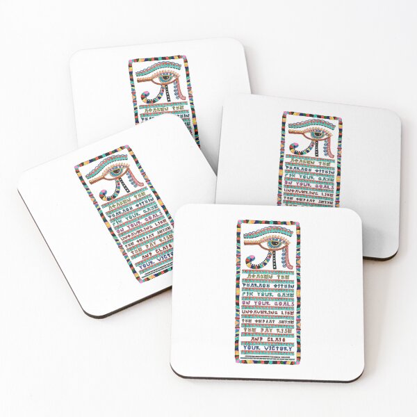 Item preview, Awaken the Pharaoh within. Fix your gaze on your goals, unwavering like the Wedjat. Seize the day, Rise and claim your victory | Empower Your Gaze: Ancient Wisdom Meets Modern Motivation designed and sold by ShabayekShop.