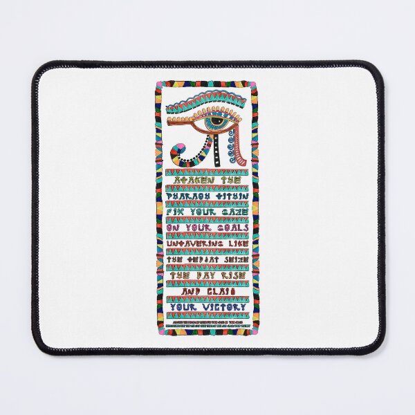 Item preview, Awaken the Pharaoh within. Fix your gaze on your goals, unwavering like the Wedjat. Seize the day, Rise and claim your victory | Empower Your Gaze: Ancient Wisdom Meets Modern Motivation designed and sold by ShabayekShop.
