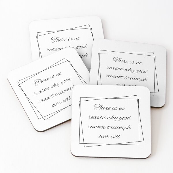 Item preview, There is no reason why good cannot triumph over evil, cool positive quote designed and sold by Merchattack.