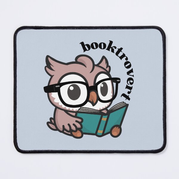 Item preview, Booktrovert | Cute Nerdy Owl Reading a Book designed and sold by Kimochi-Shop.