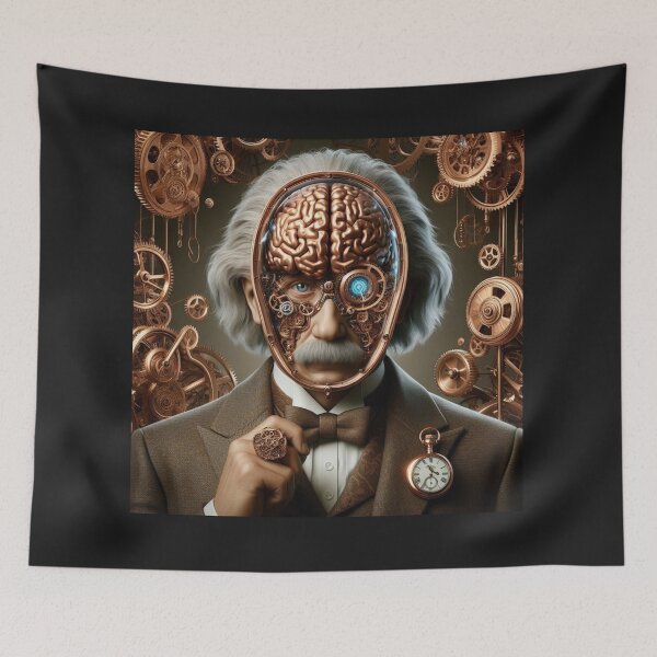 Item preview, Albert Einstein Steampunk  designed and sold by sevenmountains.