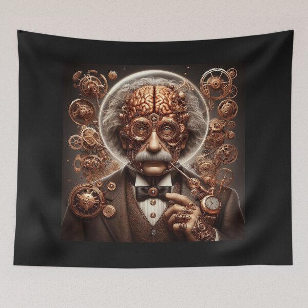 Item preview, Albert Einstein Steampunk  designed and sold by sevenmountains.