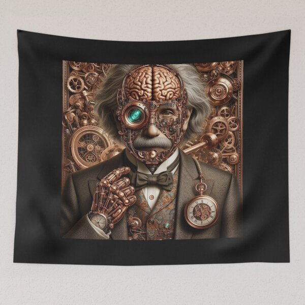 Item preview, Albert Einstein Steampunk  designed and sold by sevenmountains.