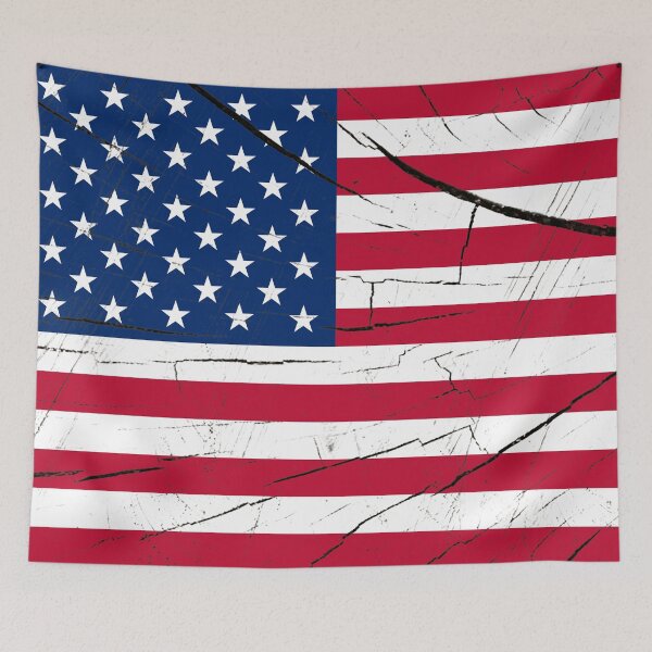Item preview, Rustic Red White Blue Wood USA Flag designed and sold by Blok45.